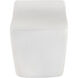 Ledger 25.5 inch White Outdoor Stool